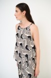 TOP BANDANA STAMPA NERO