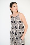 TOP BANDANA STAMPA NERO