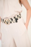 PANTALONE AMPIO CON CINTURA VISCOSA BEIGE