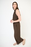 TOP AMERICANA CON FIOCCO DT VISCOSA MORO