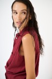 CAMICIA SMANICATA ROSSO INDIA