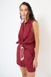 CAMICIA SMANICATA ROSSO INDIA