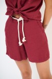 SHORTS PALAZZO META COSCIA ROSSO INDIA
