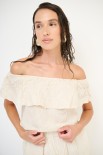 TOP SHIFFER MISTO LINO RICAMO NATURALE
