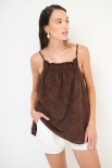 TOP SPALLINE CACAO