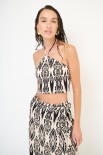 TOP CROP DT ELASTICO NERO