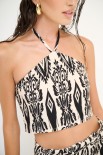 TOP CROP DT ELASTICO NERO