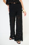 PANTALONE LUNGO MACRAME NERO