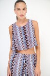 TOP CROP DOPPIO MORO
