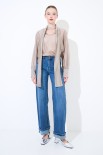 BLUSA CON FIOCCO VOILE BEIGE