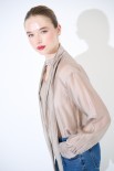 BLUSA CON FIOCCO VOILE BEIGE
