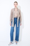 BLUSA CON FIOCCO VOILE BEIGE