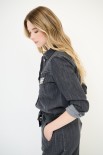CAMICIA SLIM + TERMOADES. GRIGIO