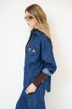 CAMICIA OVER + TERMOADES. BLU