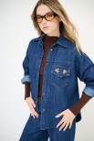 CAMICIA OVER + TERMOADES. BLU