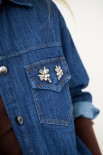 CAMICIA OVER + TERMOADES. BLU