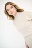 COMPLETO MAGLIA MEZZA MANICA CON GONNA BEIGE