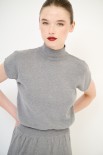 COMPLETO MAGLIA MEZZA MANICA CON GONNA GRIGIO