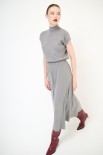 COMPLETO MAGLIA MEZZA MANICA CON GONNA GRIGIO