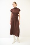 COMPLETO MAGLIA MEZZA MANICA CON GONNA MORO