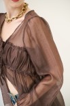 BLUSA CON LACCINI MORO