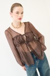 BLUSA CON LACCINI MORO