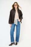 BOMBER OVER CON ZIP MORO