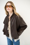 BOMBER OVER CON ZIP MORO