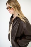 BOMBER OVER CON ZIP MORO