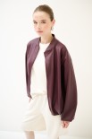 BOMBER OVER CON ZIP VINO