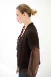 GILET CROP SCATOLINA MORO