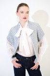 GILET CROP SCATOLINA PERLA