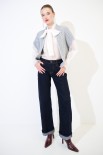 GILET CROP SCATOLINA PERLA