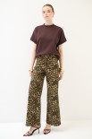 PANTALONE GABARDINA DRITTO MACULATO MORO