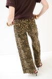 PANTALONE GABARDINA DRITTO MACULATO MORO