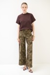 PANTALONE GABARDINA DRITTO MACULATO MORO