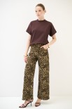 PANTALONE GABARDINA DRITTO MACULATO MORO