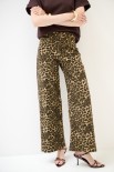 PANTALONE GABARDINA DRITTO MACULATO MORO