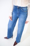 JEANS STRASS ALL OVER BLU