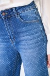 JEANS STRASS ALL OVER BLU