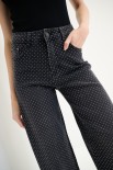 JEANS STRASS ALL OVER NERO