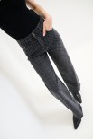 JEANS STRASS ALL OVER NERO