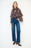 JEANS DRITTO ORLO TAGLIO VIVO BLU