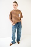 JEANS BALLOON IMPUNTURE BLU MEDIO