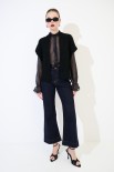 JEANS DRITTO CUCITURE A CONTRASTO BLU SCURO