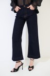 JEANS DRITTO CUCITURE A CONTRASTO BLU SCURO