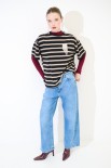 JEANS LARGO 5 TASCHE BLU