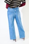JEANS LARGO 5 TASCHE BLU