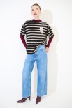 JEANS LARGO 5 TASCHE BLU