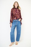 JEANS BARREL LAVAGGIO MEDIO BLU